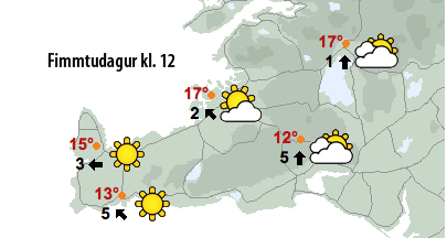 Sól í dag – þykknar upp á morgun