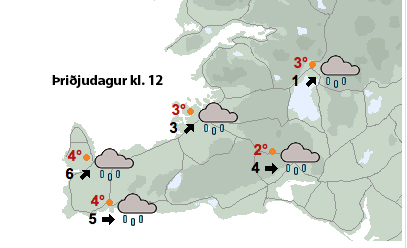 Kólnandi veður