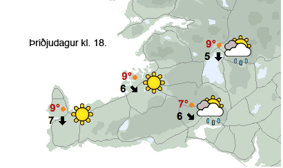 Bjart og þurrt