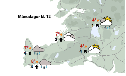 Sunnanáttir og hlýindi