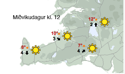 Hæg breytileg átt