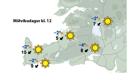 Norðan næðingur fram á laugardag