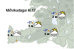 Suðaustan með snjókomu