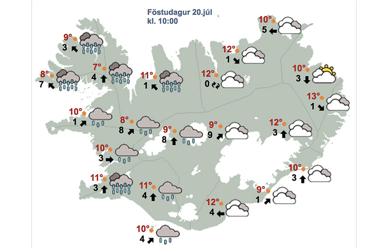 Lítil sól næstu daga