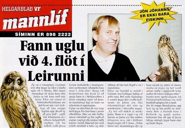 Þegar Nonni Steinku fann uglu á golfvellinum