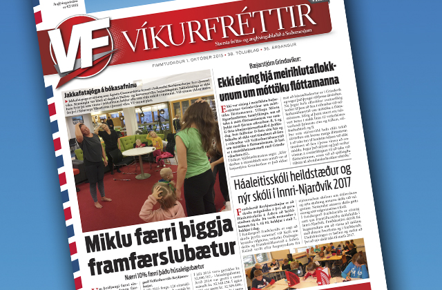 Víkurfréttir glóðvolgar úr prentun