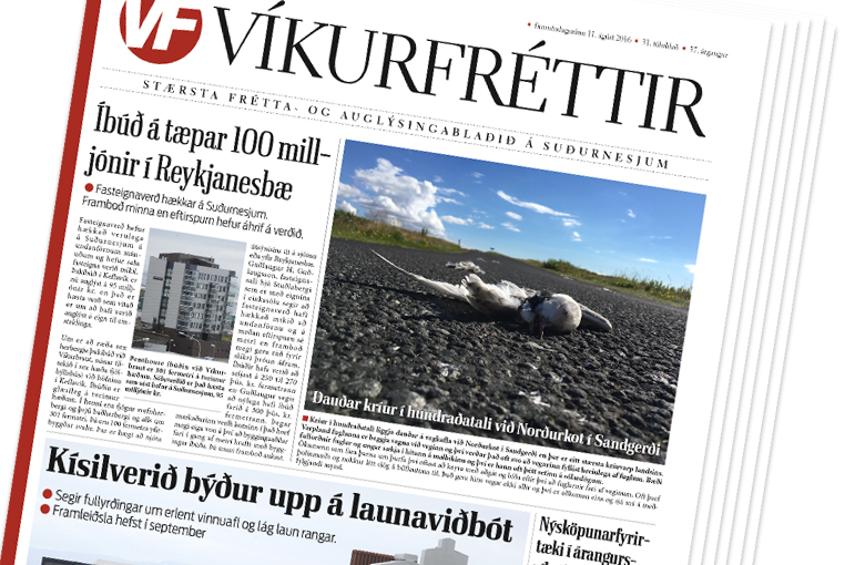 Víkurfréttir eru komnar á vefinn - Blað vikunnar má lesa hér