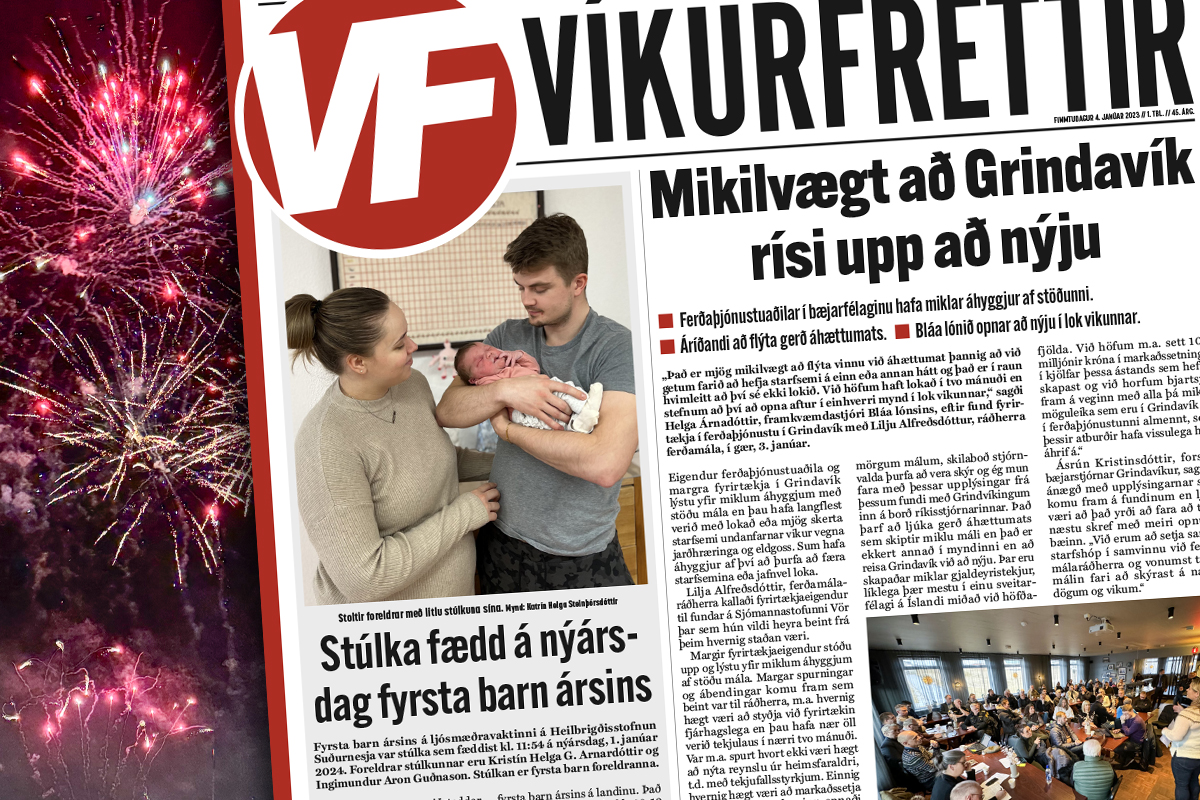 Fyrsta blað ársins 2024 frá Víkurfréttum