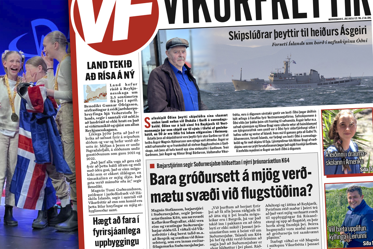 Víkurfréttir tímanlega á ferðinni í þessari viku